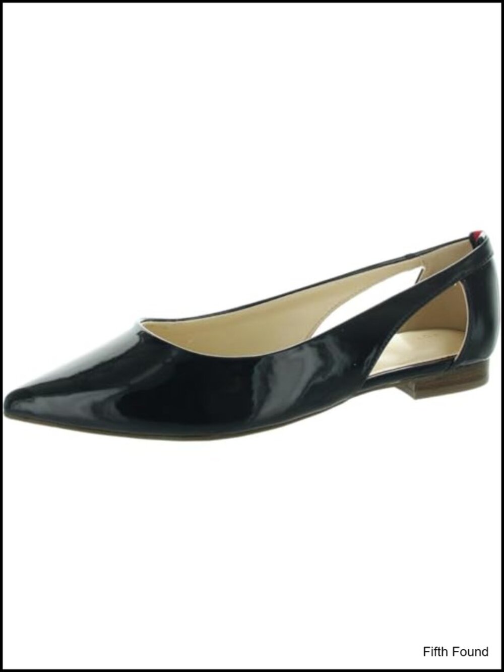 Pointy Toe Slip On Flats Faux Leather Casual